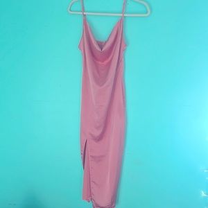 Light Pink Satin Dress